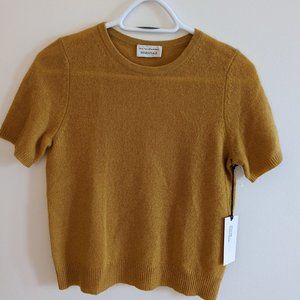 Cashmere White+Warren Short Sleeve Sweater, NW with Tags